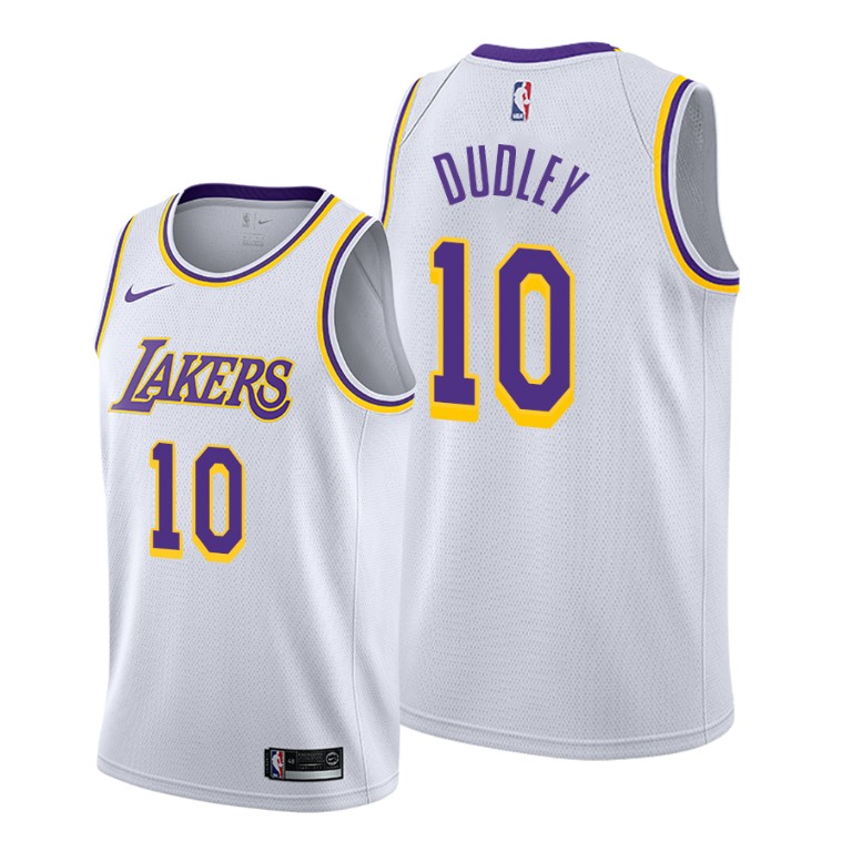 Men's Los Angeles Lakers Jared Dudley #10 NBA 2019-20 Association Edition White Basketball Jersey JIN2383RL